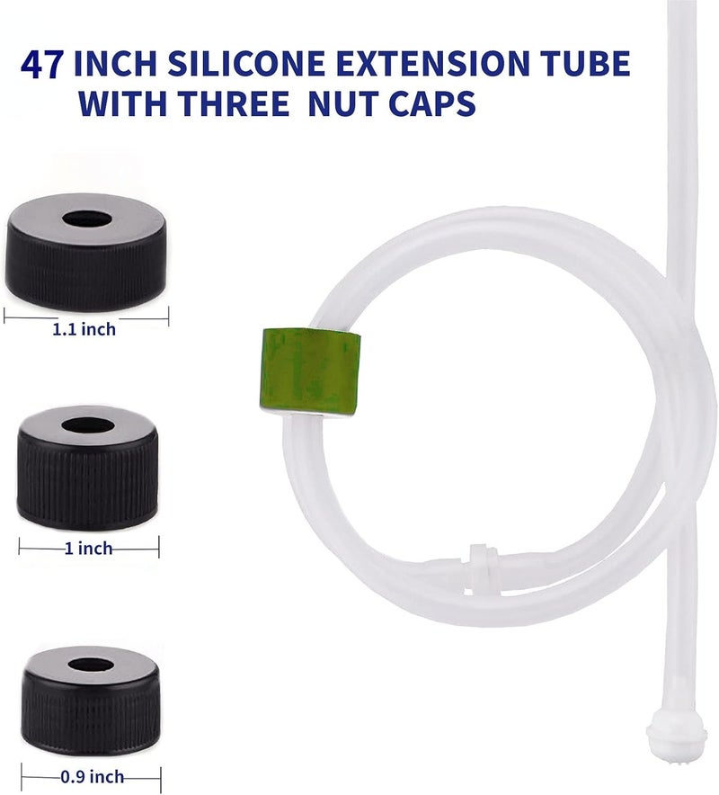 SIMSIN Built in Soap Dispenser for Kitchen Sink, Countertop Soap Dispenser Pump with 47" Extension Tube kit, No Need to Refill - Image 3